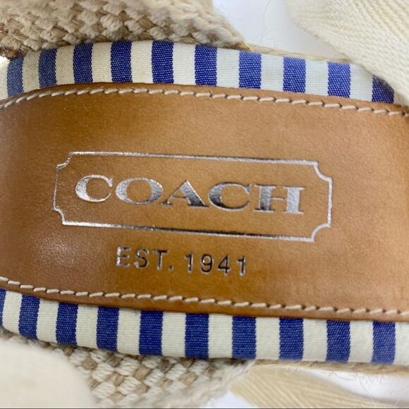 Coach Lace-up Patchwork Espadrilles- Size 7 - Picture 13 of 13